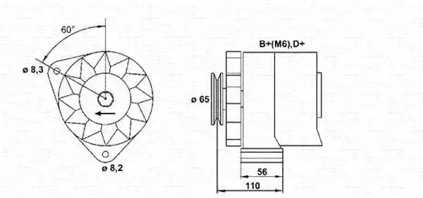 Генератор 943356450010 MAGNETI MARELLI