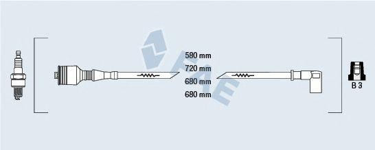 Ккомплект проводов зажигания 85402 FAE
