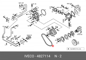 Клиновой ремень 4827114 IVECO