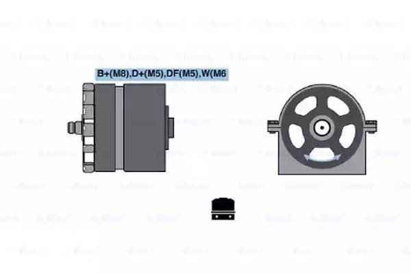 Генератор 0 120 600 582 BOSCH