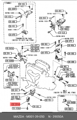 Деталь M00139050 MAZDA
