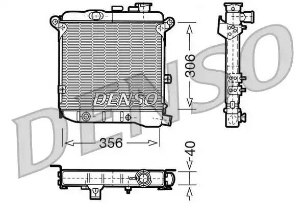 Радиатор, охлаждение двигател DRM09003 DENSO