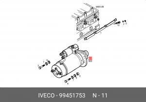 Стартер 99451753 IVECO