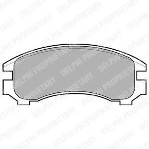 Комплект тормозных колодок, диско LP546 DELPHI