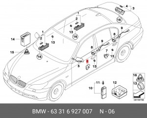 Деталь 63 31 6 927 007 BMW