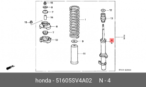 Амортизатор 51605SV4A02 HONDA