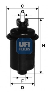 Топливный фильтр 31.551.00 UFI