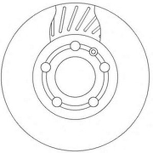 Тормозной диск 562307B BENDIX JURID