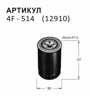 Фильтр топливный 4F514 NITTO