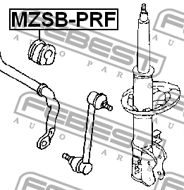 Втулка стабилизатора MZSB-PRF FEBEST