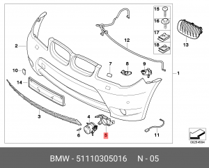 Кронштейн крепления 51 11 0 305 016 BMW