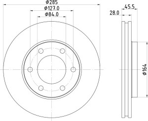 Тормозной диск MDC1785 MINTEX