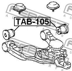 Сайлентблок рычага подвески TAB-105 FEBEST