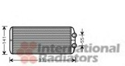 Теплообменник, отопление салона 40006312 VAN WEZEL