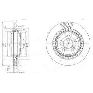 Диск тормозной BG4144 DELPHI