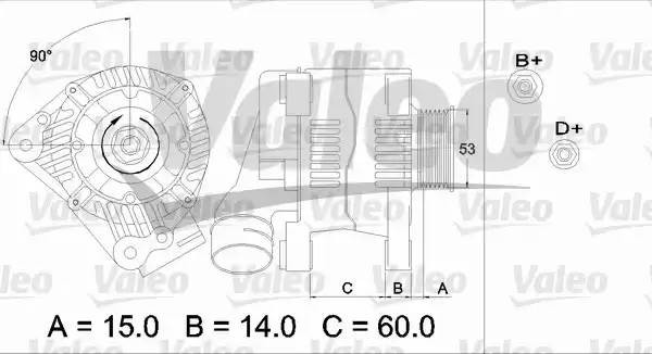 Генератор 437384 VALEO PHC