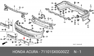 Буфер 71101SX0G00ZZ HONDA
