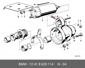 Болт 12 41 8 620 114 BMW