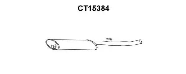 Предглушитель выхлопных газов CT15384 VENEPORTE