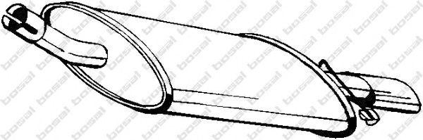 Глушитель выхлопных газов конечный 154975 BOSAL