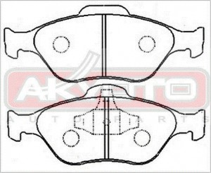 Колодки тормозные дисковые AKD-1247 AKYOTO
