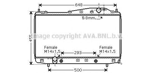 Радиатор охлаждения ДВС DW2055 AVA