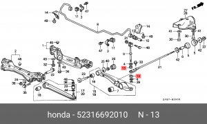 Втулка стойки стабилизатора 52316-692-010 HONDA