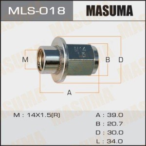 Гайка крепления колеса MLS-018 MASUMA
