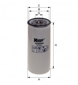 Масляный фильтр H200WN HENGST