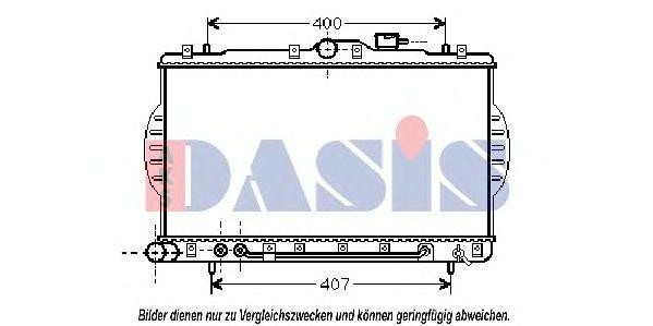 Радиатор, охлаждение двигател 560004N AKS DASIS