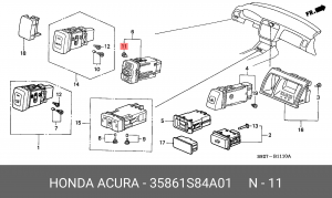Лампа 35861S84A01 HONDA