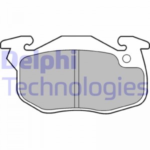 Комплект тормозных колодок, диско LP1053 DELPHI
