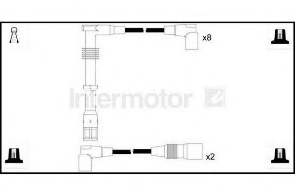 Ккомплект проводов зажигания 73883 STANDARD