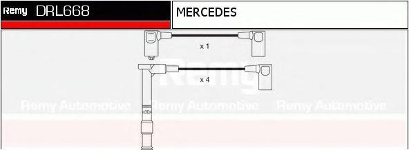 Ккомплект проводов зажигания DRL668 DELCO REMY