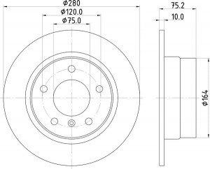 Тормозной диск MDC1814 MINTEX