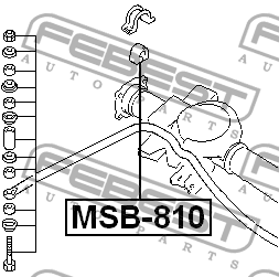 Втулка стабилизатора MSB-810 FEBEST