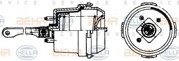 Регулировочный элемент, центральный замок 6NV351329091 HELLA