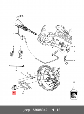 Выжимной подшипник 5300 8342 CHRYSLER