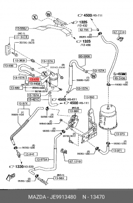 Деталь JE9913480 MAZDA