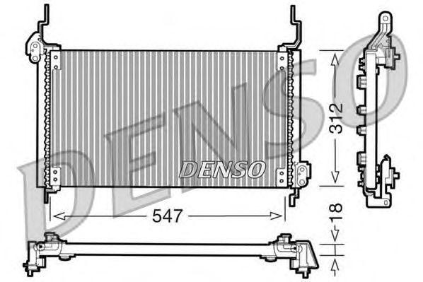 Конденсатор, кондиционер DCN09015 DENSO