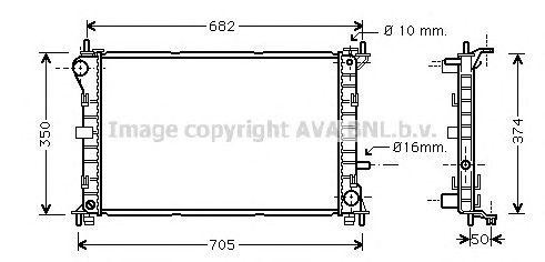 Радиатор охлаждения ДВС FD2379 AVA