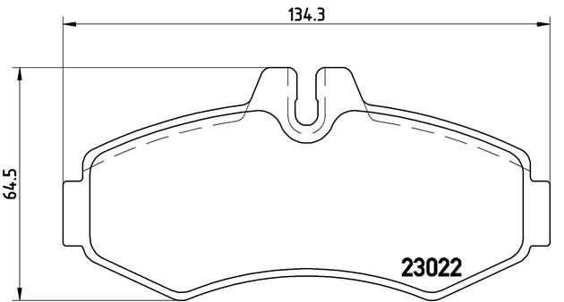 Комплект тормозных колодок, диско P50031 BREMBO