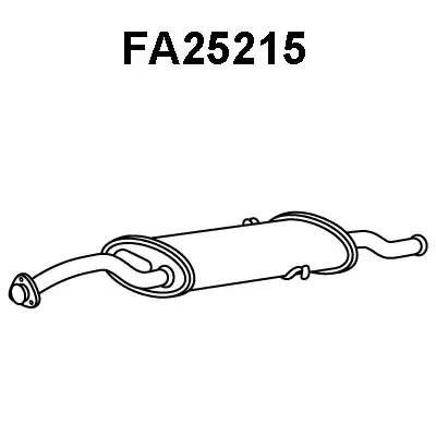 Глушитель выхлопных газов конечный FA25215 VENEPORTE