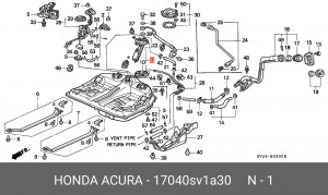 Топливный насос 17040SV1A30 HONDA