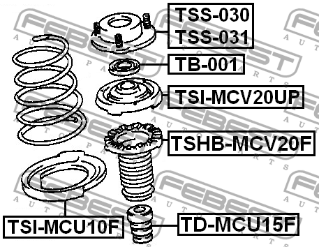 Пыльник амортизатора подвески TSHBMCV20F FEBEST