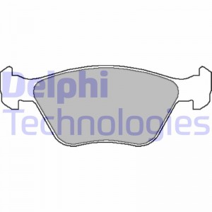 Комплект тормозных колодок, диско LP1602 DELPHI