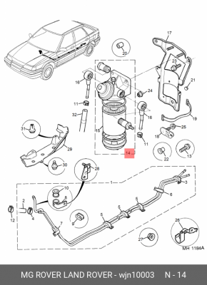 Топливный фильтр WJN10003 LAND ROVER