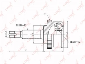 ШРУС CO-5701A LYNXAUTO