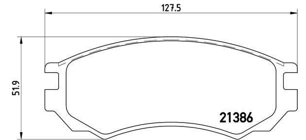 Комплект тормозных колодок, диско P 56 028 BREMBO