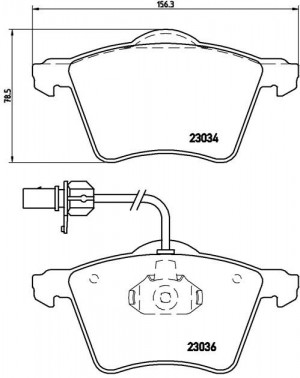 Комплект тормозных колодок, диско P85052 BREMBO